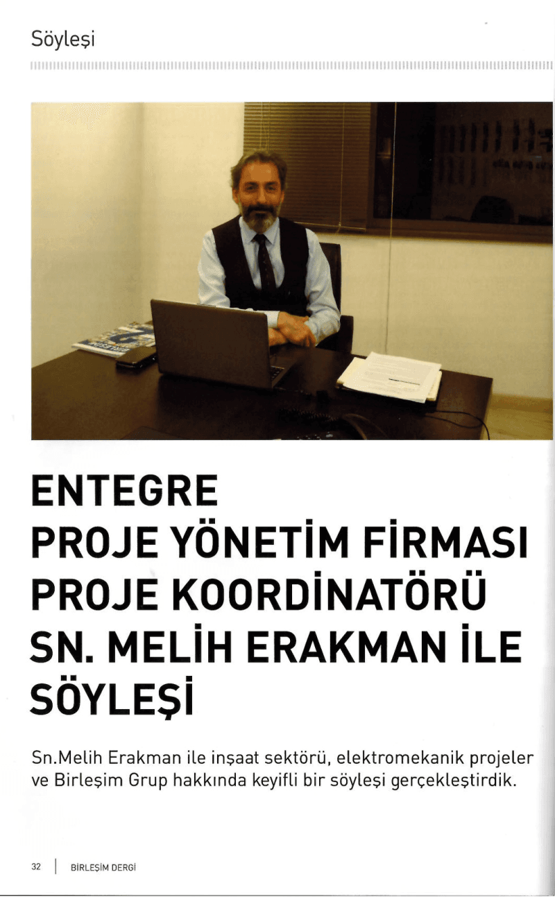 İnşaat Sektörü, Elektromekanik Projeler ve Birleşim Grup Hakkında Söyleşi