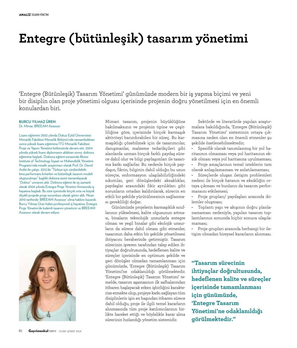 Entegre (Bütünleşik) Tasarım Yönetimi